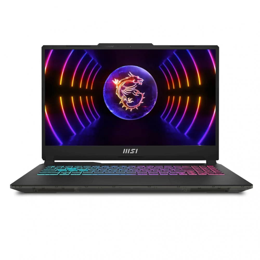 Ноутбук, MSI Cyborg 15 B2RWEKG-643XKZ, 9S7-15Q342-643, 15.6", FHD 1980x1080, IPS, 144Hz, Core 5 210H, 16GB DDR5, 512GB SSD Gen4, NVIDIA GeForce RTX5050, 8GB GDDR7, DOS, Черный