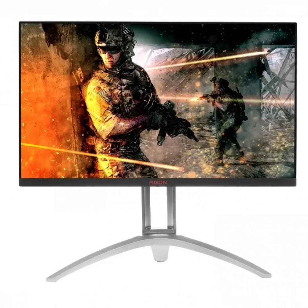 LCD AOC 27" AGON AG273QX Black-Silver с поворотом экрана {VA, 2560x1440, 165Hz, HDR400, 1 ms, 178°/178°, 400 cd/m, 50M:1, +HDMI 2.0, +DisplayPort 1.2, +4xUSB 3.0, +MM, FreeSync2}