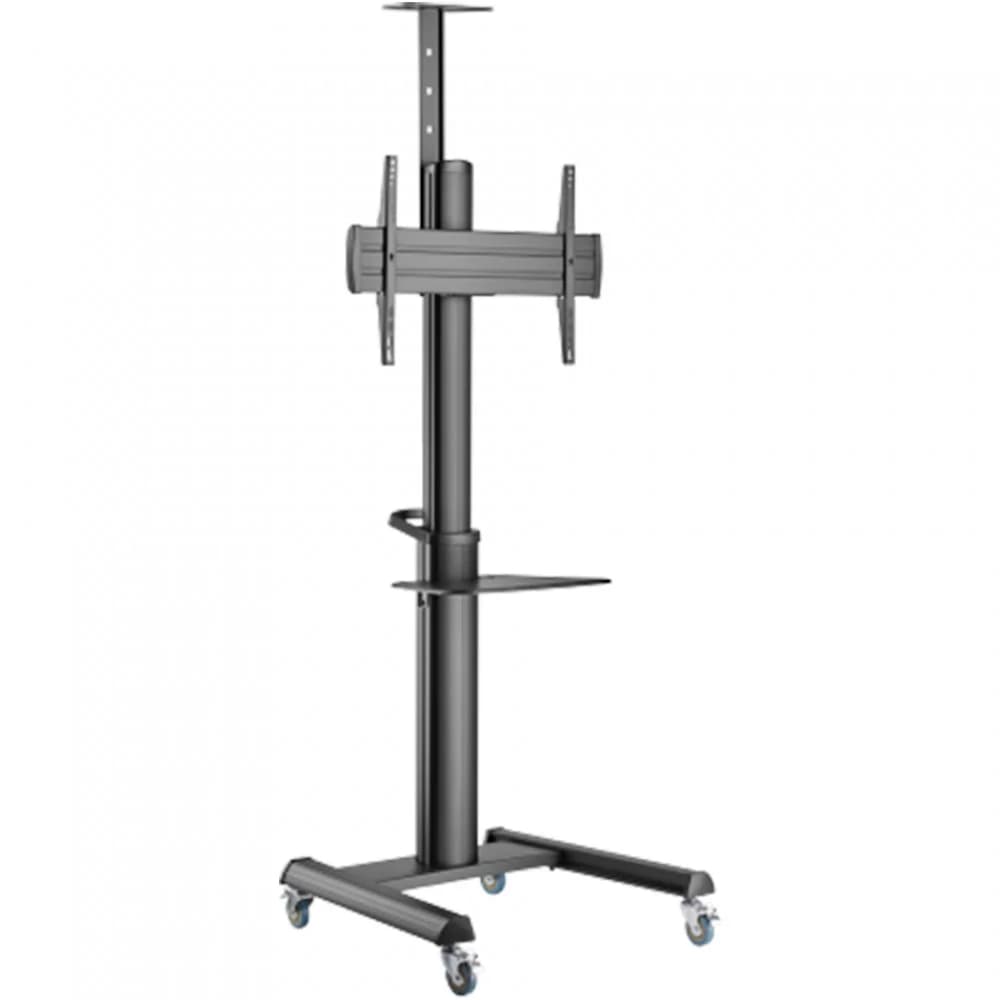 Стойка мобильная, Brateck, TTV12E-46TW, 37"-70", Макс. нагрузка - 70 кг, 1250-1600 мм, Угол наклона +5°~-12°, черный