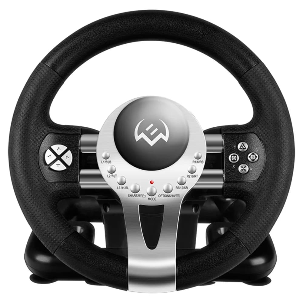 SVEN GC-W800 Руль (USB, педали, вибро, скоба, лепестки, АКПП, D-pad, 12 кл, резин. вставки, PC, PS-3/4, XB1)