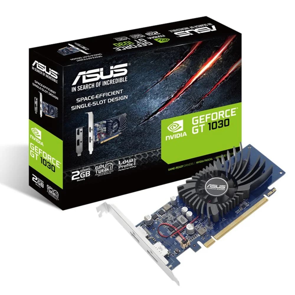 Видеокарта 2Gb <PCI-E> ASUS GT1030-2G-BRK <GT1030, GDDR5, 64 bit, DP,HDMI, Retail>
