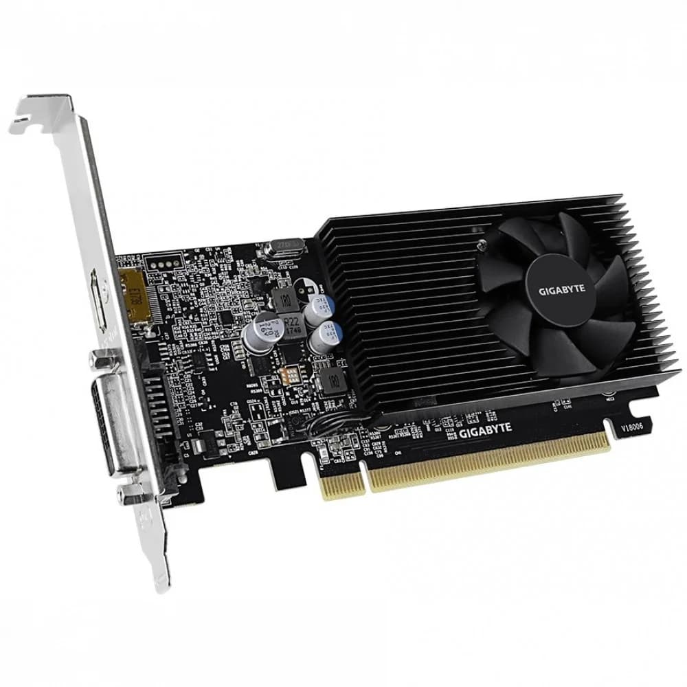 GeForce GT1030, Gigabyte GT 1030 Low Profile D4, 1417MHz/2100MHz, 64bit, 2GB GDDR4, HDMI, DVI-D