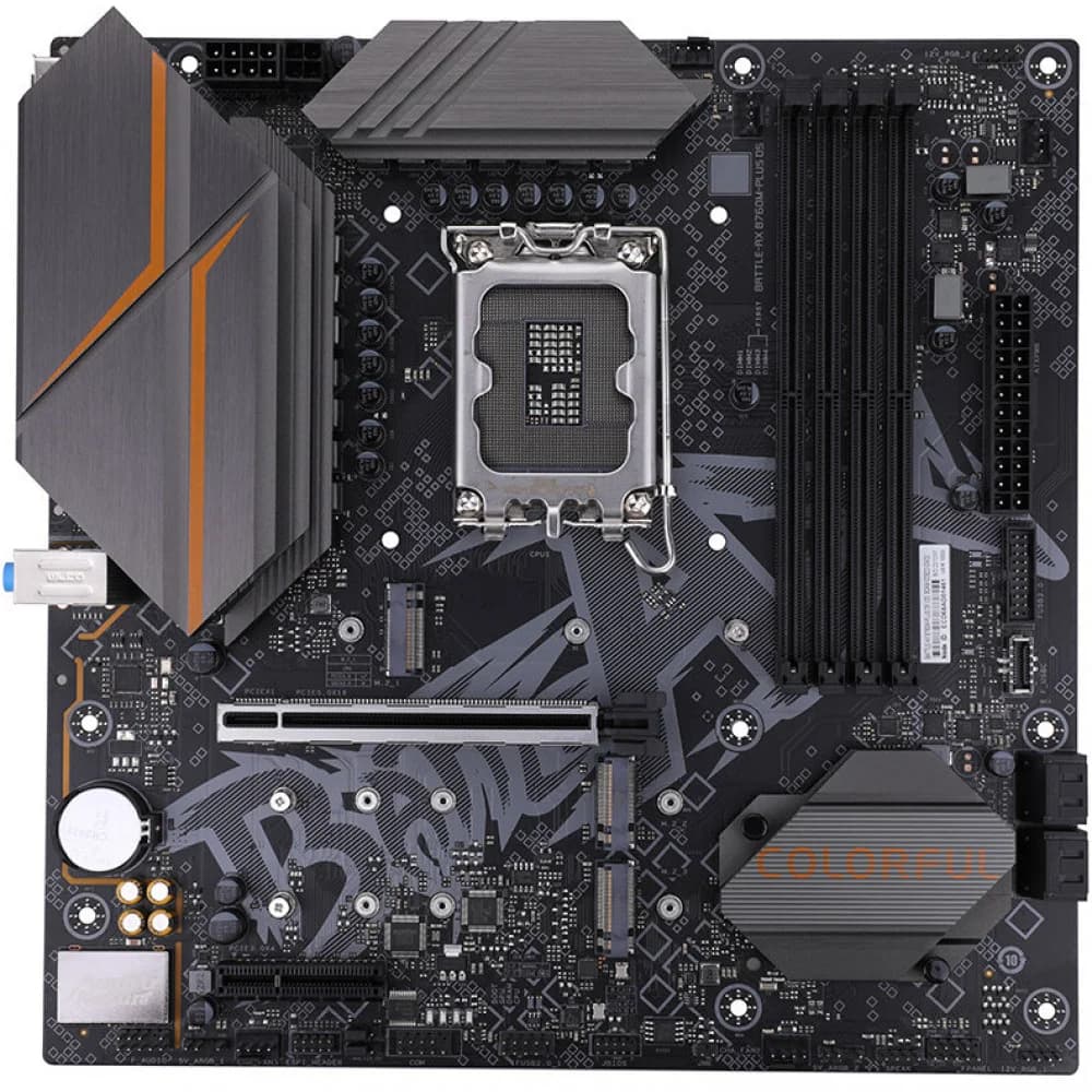 MB Socket1700, MATX, iB760 (DP+HDMI) Colorful BATTLE-AX B760M-PLUS D5 V20, 4DDR5, PCIx16, PCIx1