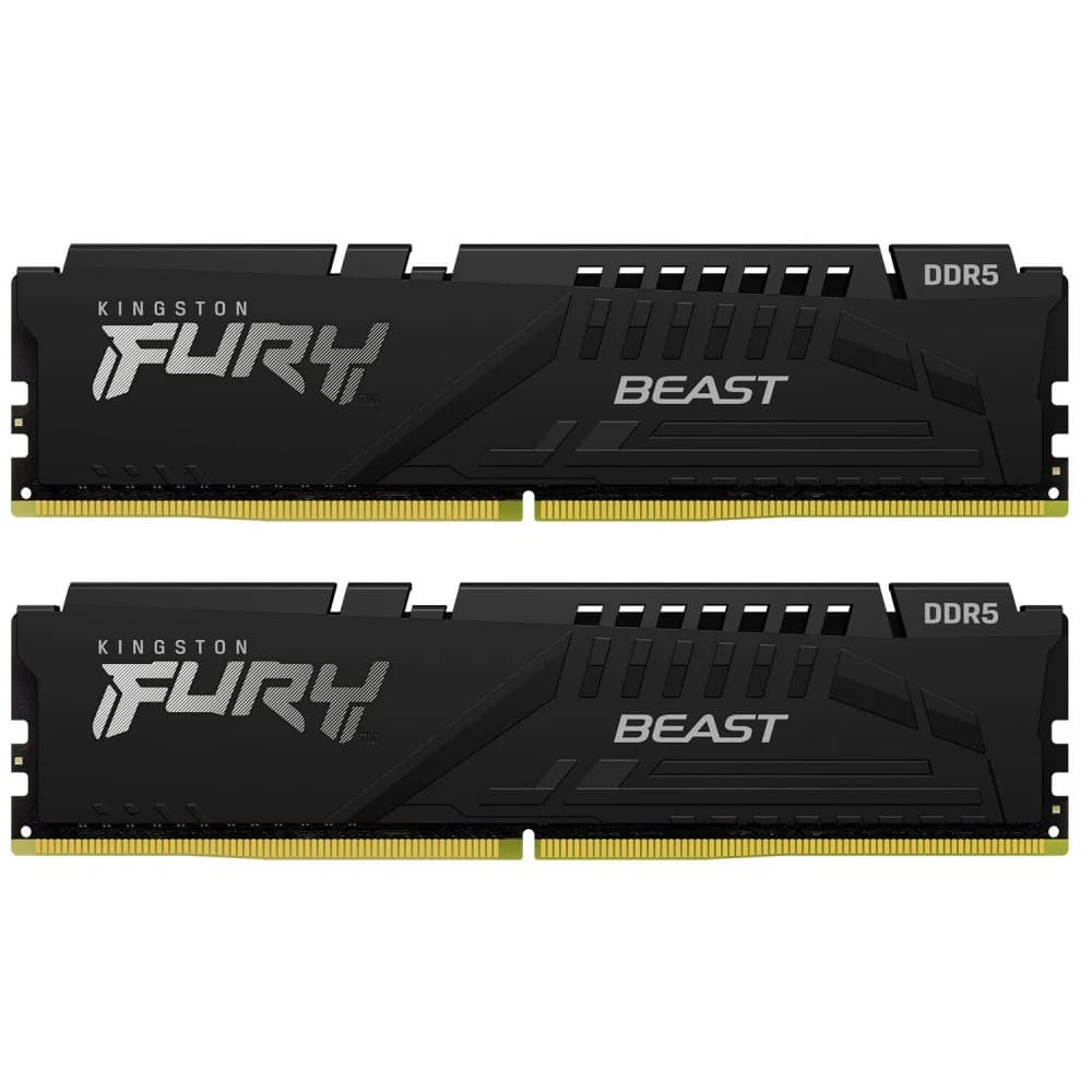 DDR 5 DIMM 32Gb PC48000, 6000Mhz, Kingston FURY Beast Black EXPO CL30 (Kit of 2) (KF560C30BBEK2-32) (retail)