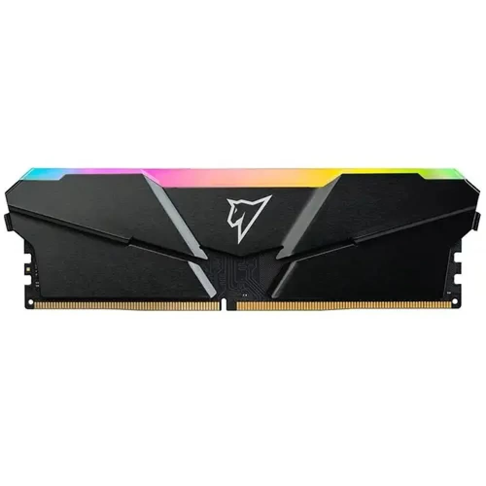 DDR 4 DIMM 16Gb PC25600, 3200Mhz, Netac Shadow NTSRD4P32SP-16E, RGB, C16 Grey, с радиатором
