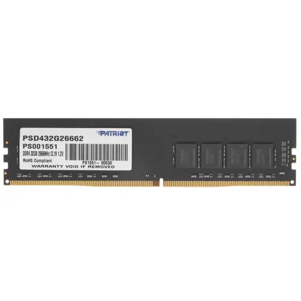 DDR 4 DIMM 32Gb PC21300, 2666Mhz, PATRIOT Signature (PSD432G26662) (retail)