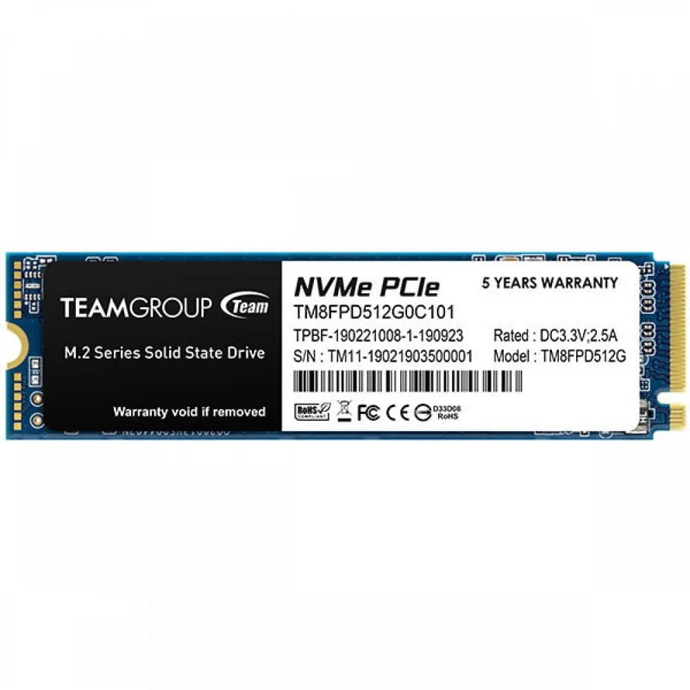 Твердотельный накопитель Team Group MP33 PRO, 2Tb, 2280, PCI-E 3.x x4, чтение - 2100 Мбайт/сек, запись - 1700 Мбайт/сек,