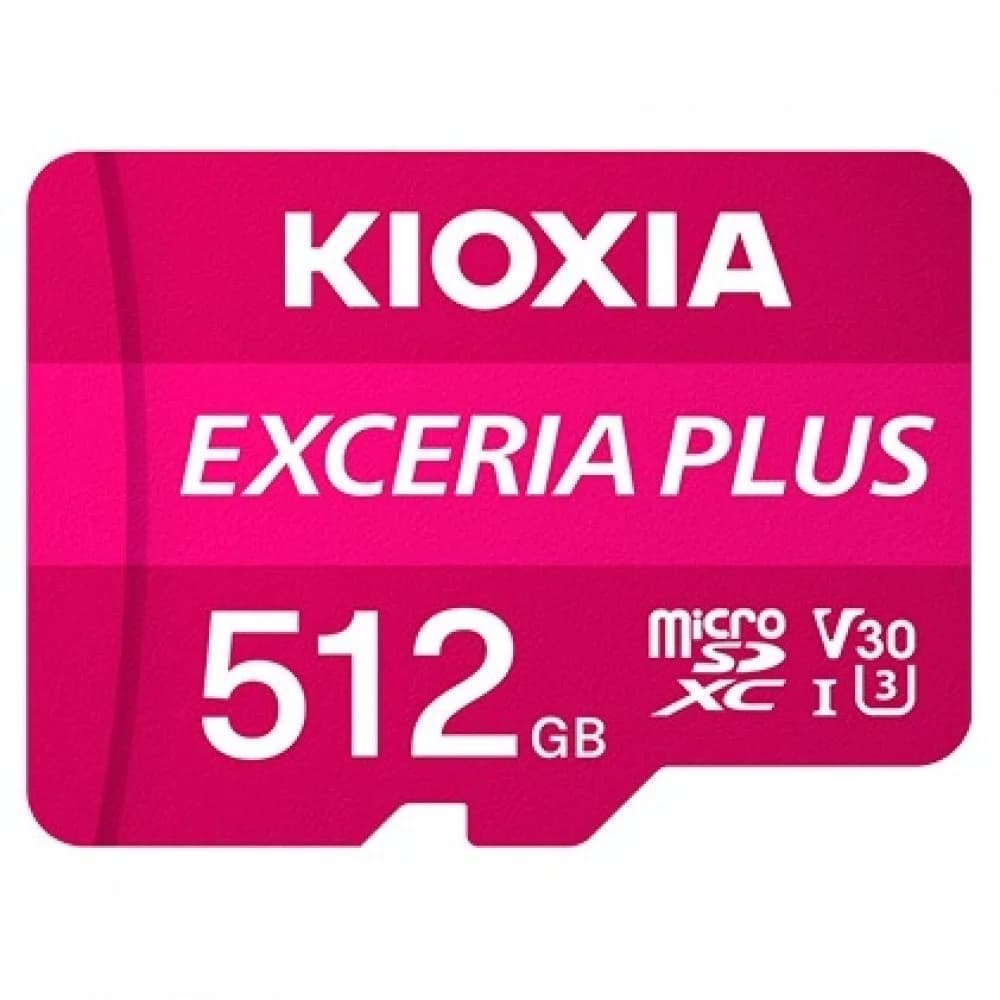 KIOXIA LMPL1M512GG2 512GB microSD KIOXIA Exceria Plus (M303) UHS I U3 with adapter