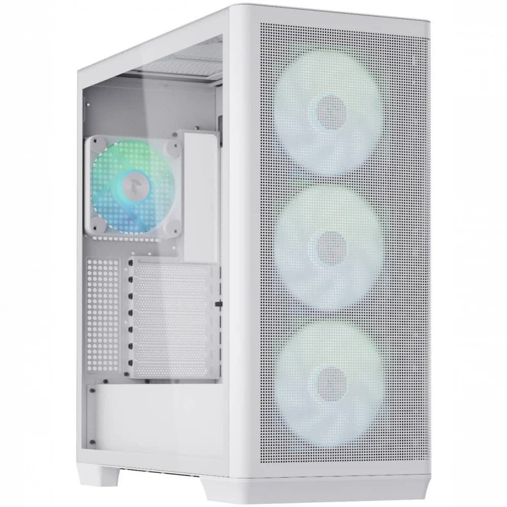 Компьютерный корпус, Aerocool, APNX C1 WH (C1-WH-v1), ATX/Micro ATX, USB 1*Type C/2*3.0 , HD-Audio+Mic, Кулер 3*14см/1*12 см, Высота процессорного кулера до 166 мм, Длина VGA до 395мм, 3*3.5"/3*2.5"