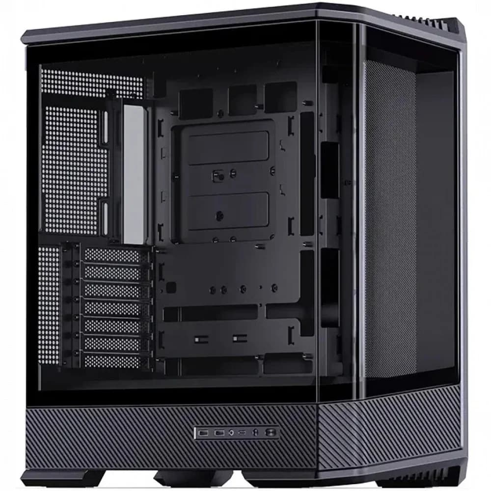 Компьютерный корпус, Jonsbo, D400 Black, Mid-Tower, ATX/M-ATX/m-ITX, Type-C*1/USB3.0*2, Audio+Mic, Высота процессорного кулера до 169 мм, Длина VGA до 450 мм, 1*2.5"/1*3,5", Сталь, Пластик, Закаленн