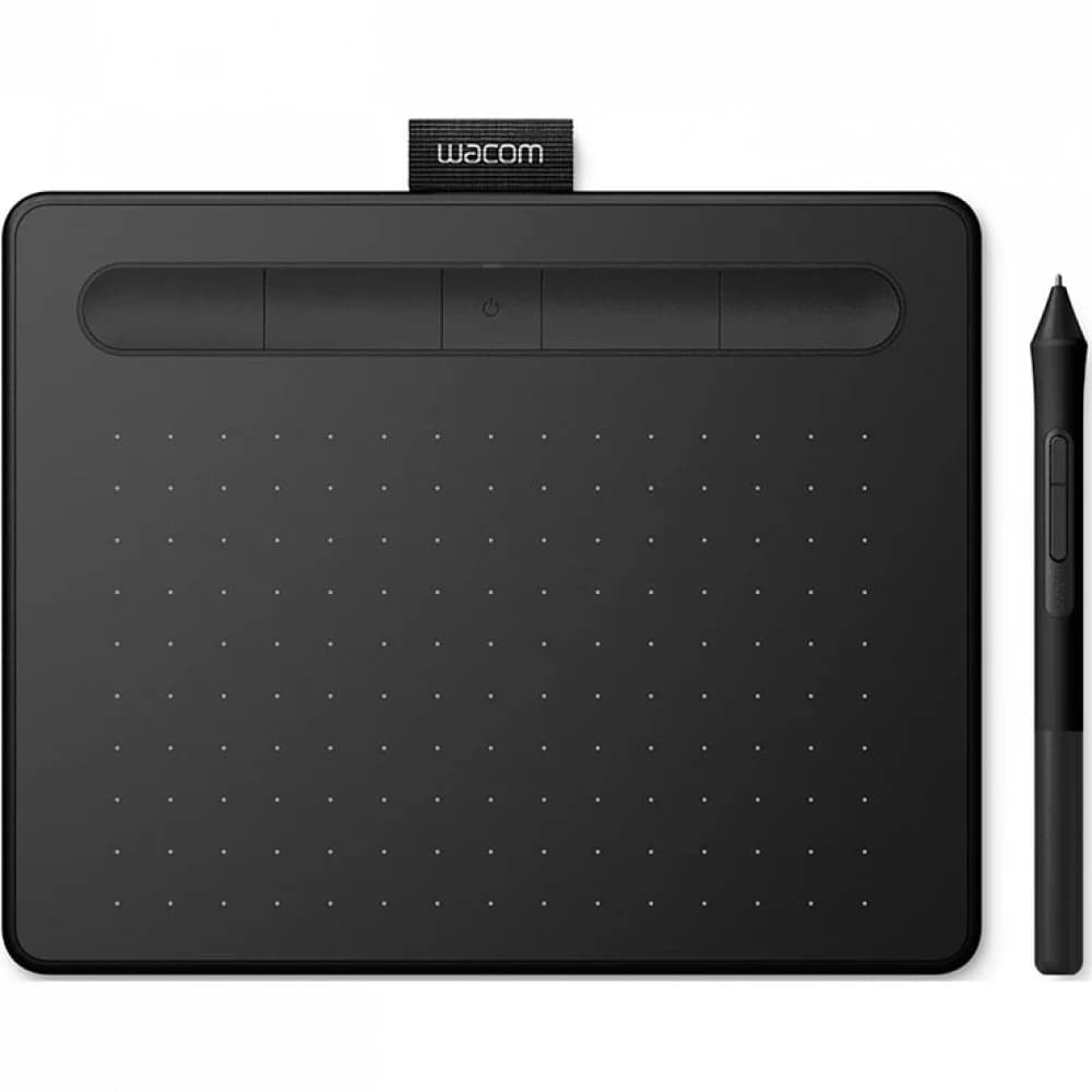 Графический планшет, Wacom, Intuos Small Bluetooth (CTL-4100WLK-N), Разрешение 2540 lpi, Чувствительность к нажатию 4096, 4 программируемые клавиши, 2 клавиши на пере, Размер планшета 200*160*8,8 мм