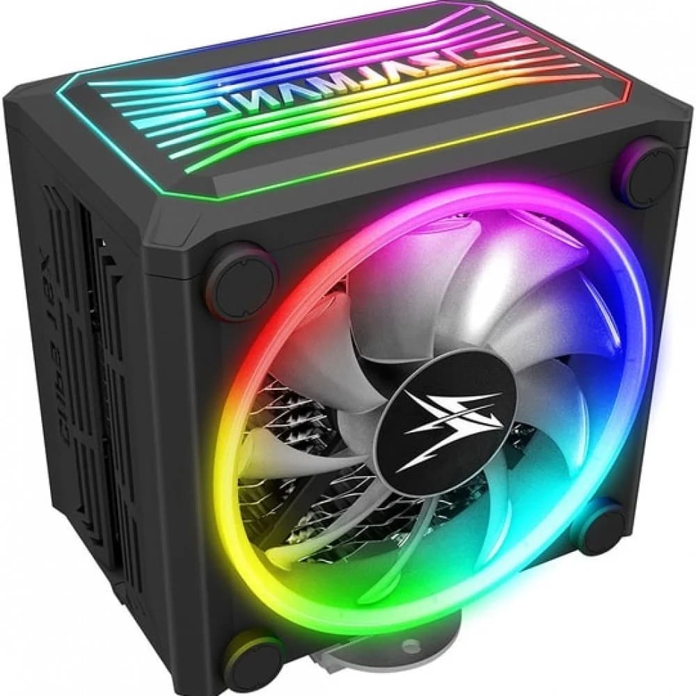ZALMAN CNPS16X Black, 120mm RGB FAN, 4 HEAT PIPES, 4-PIN PWM, 1350-2700 RPM, 20-32DBA, LONG LIFE BEARING, FULL SOCKET SUPPORT