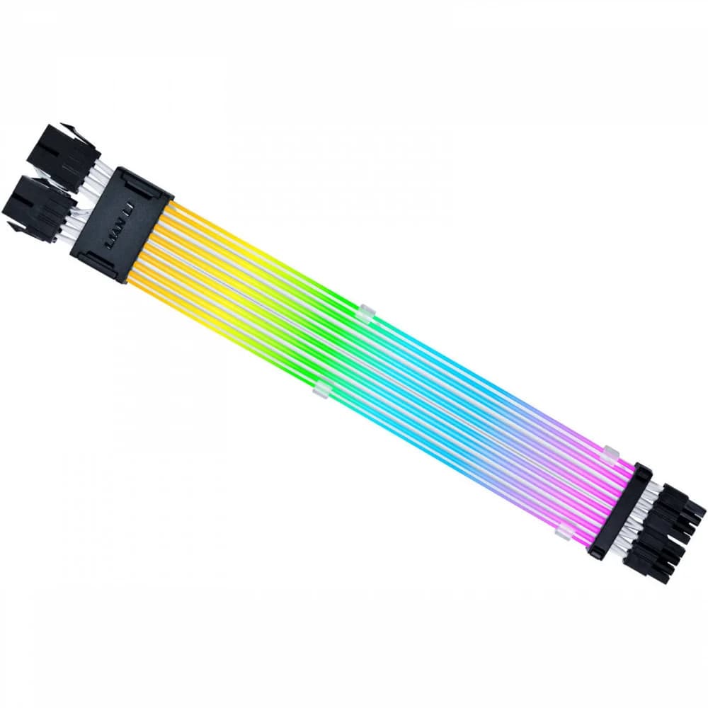 Беспроводной Светящийся ARGB кабель питания для процессора Lian LI Strimer Wireless CPU 2x8-PIN G89.PW8-1W-CPU.00. Создайте уникальный внешний вид ПК с выдающимся качеством и материалами!