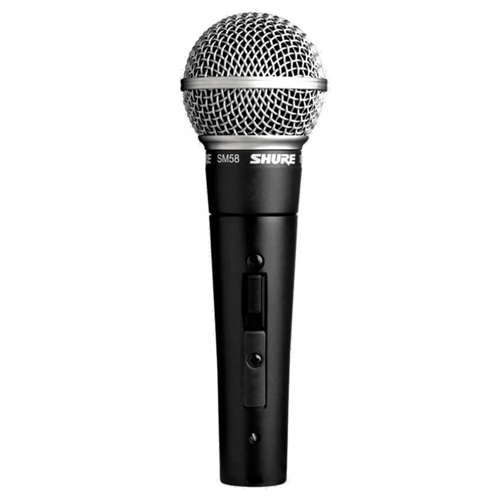 Микрофон проводной Shure SM58SE черный/серебристый