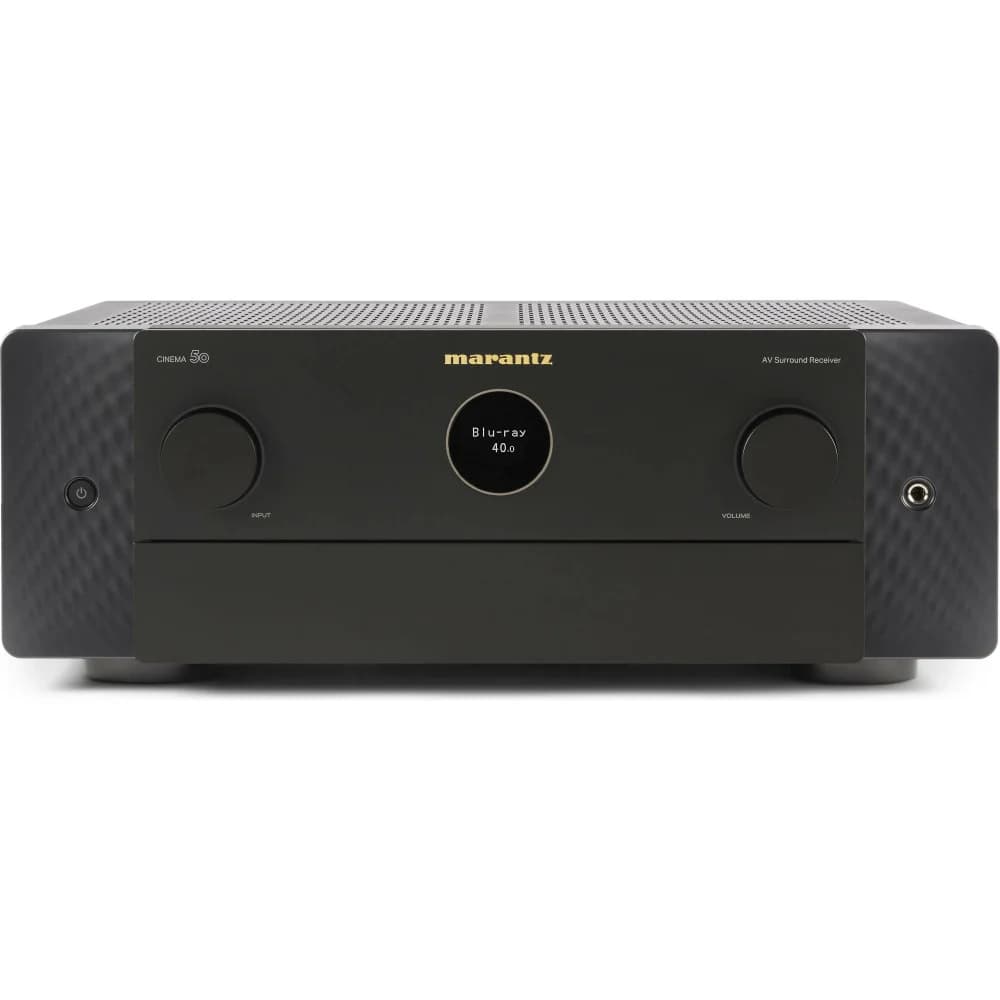 MARANTZ AV-Усилитель CINEMA50 ЧЕРНЫЙ АV-усилитель 9.4, 110 Вт на канал, Dolby Atmos, DTS:X и Auro-3D, 8K Ultra HD, и встроенным стримингом HEOS®, 6 входов и 3 выхода HDMI, AirPlay 2, 2 зоны, габарит