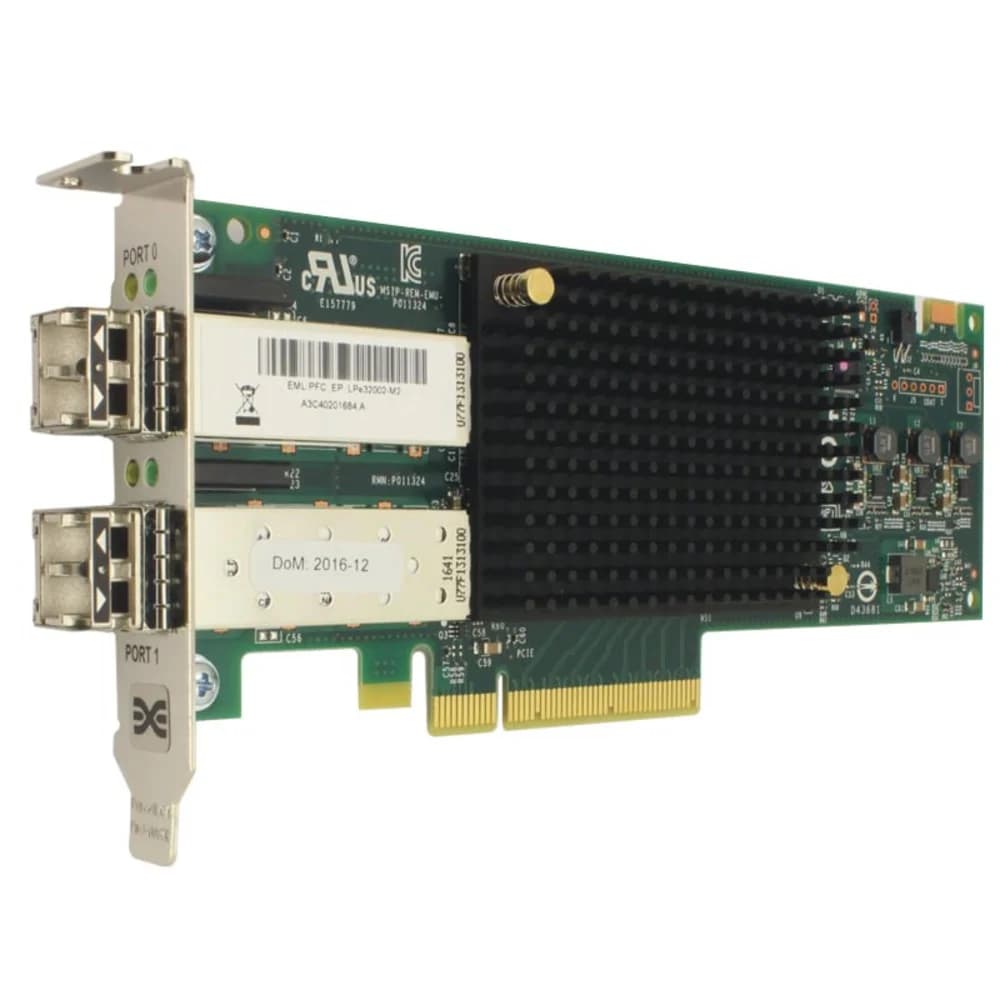 Emulex LPe32002-M2 Gen 6 (32GFC), 2-port, 16Gb/s, PCIe Gen3