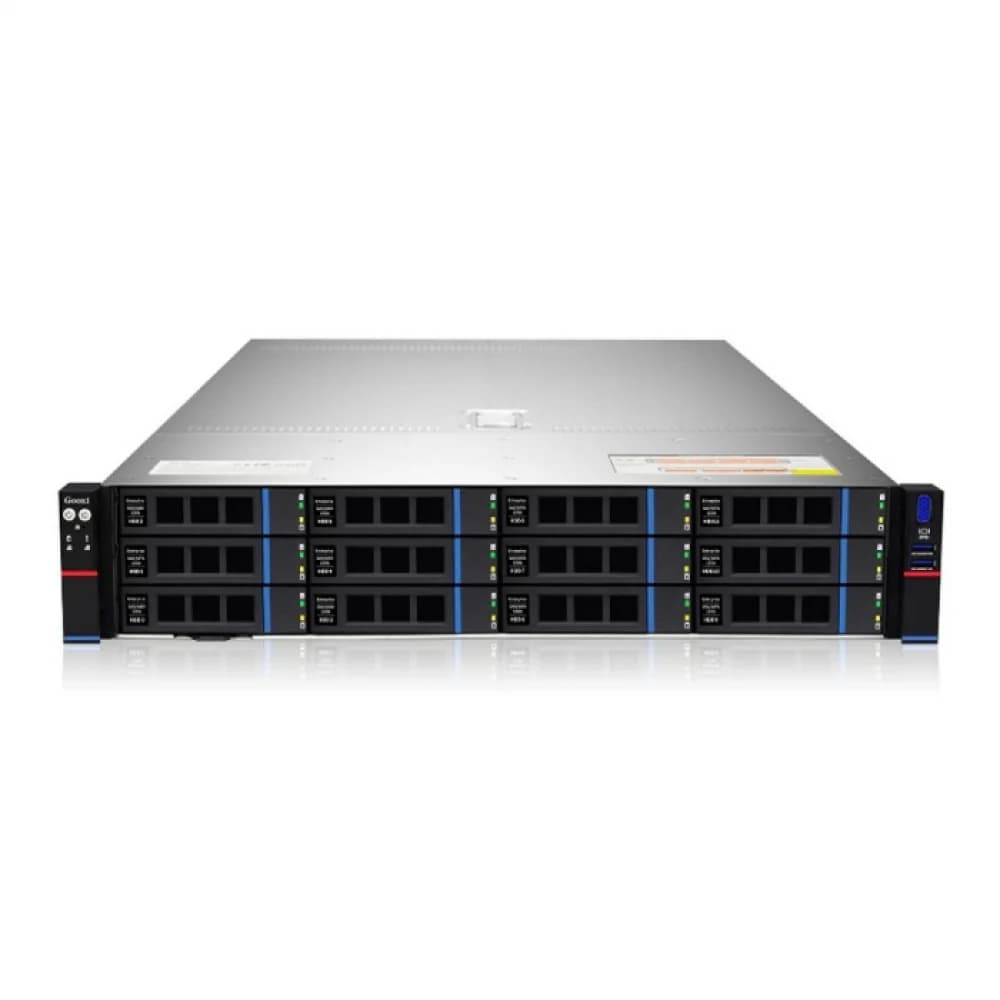 Серверная платформа, Gooxi, SL201-D12RE-G3, 2U12bay,Intel, 2P, w/o CPU, w/o Mem, w/o GPU, 2x550W, Rail Kit