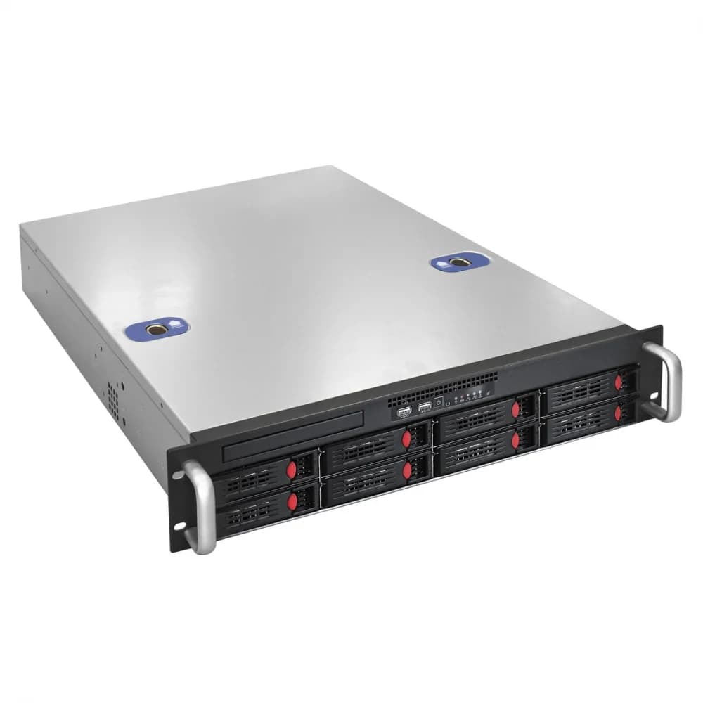Серверная платформа ExeGate Pro 2U550-HS08 RM 19", высота 2U, глубина 550, Redundant БП 2x550W, 8xHotSwap, USB