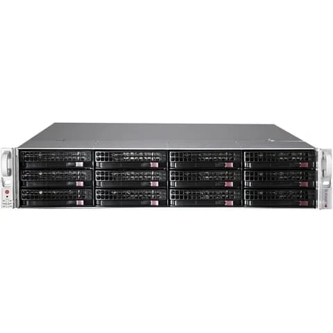 Корпус для сервера Supermicro SuperChassis 2U 826BE1C4-R1K23LPB/ no HDD(12)LFF/ 7xLP/ 2x1200W Titanium(12" x 13", 13.68" x 13", 12" x 10")EE-ATX, E-ATX, ATX/ Backplane 8xSATA3/SAS3 and 4x NVMe/SAS3/