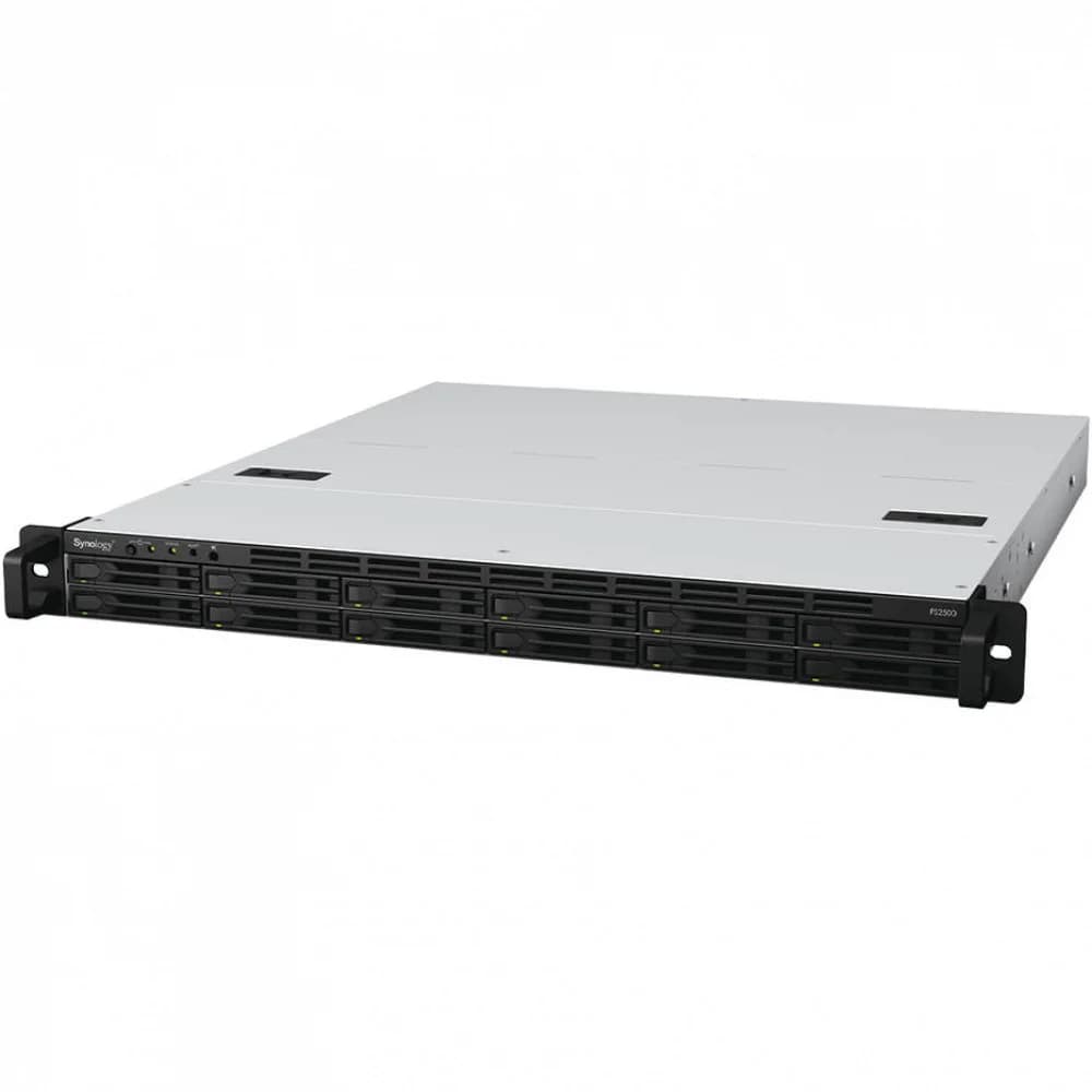 Synology FlashStation (Rack 1U) 4C 3.35GhzCPU/8Gb upto 32/no HDD upto 12 SATA SSD)/2xUSB3.2/2x10GE(RJ-45)+2x1GE)/1xExpSlot/iSCSI/2xIPcam(upto100)/2xRPS/no rail/5YW