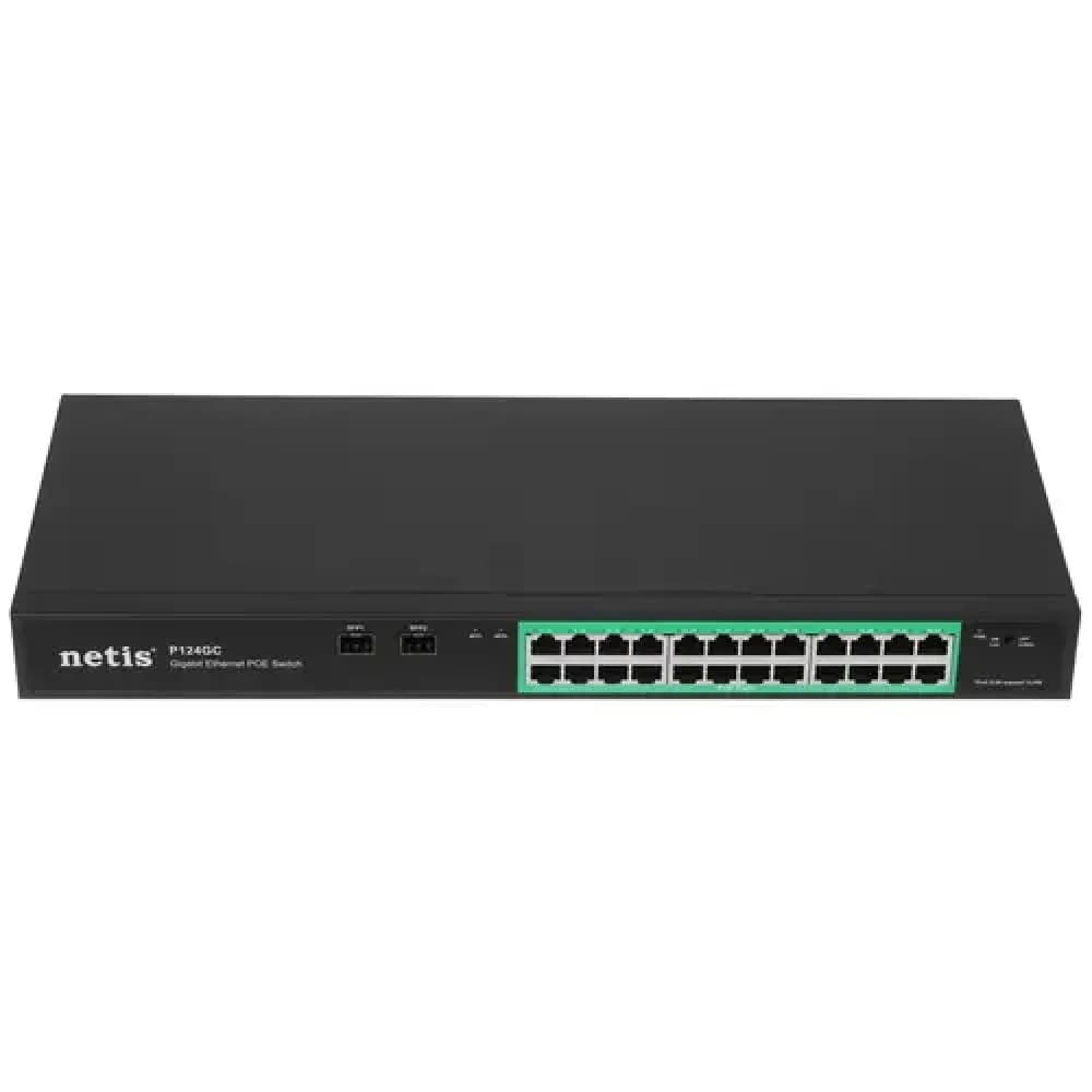 Коммутатор 24PORT 10/1000M POE 2 SFP COMBO P124GC NETIS