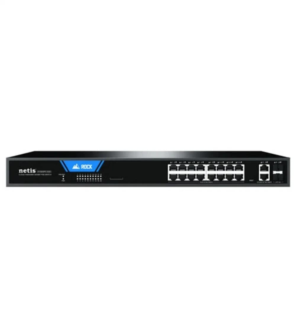 Коммутатор Netis ST220GPR-2G2S (L2) 18x1Гбит/с 16PoE настраиваемый