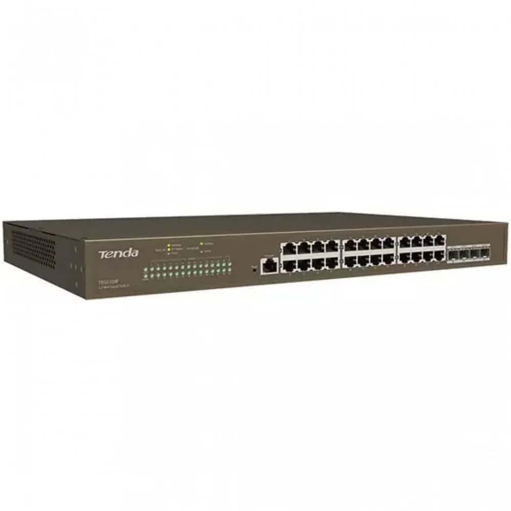 Switch 24 port 10/100/1000 Mbit + 4 SFP + 1 Console, Tenda TEG5328F, L2, L3, desktop