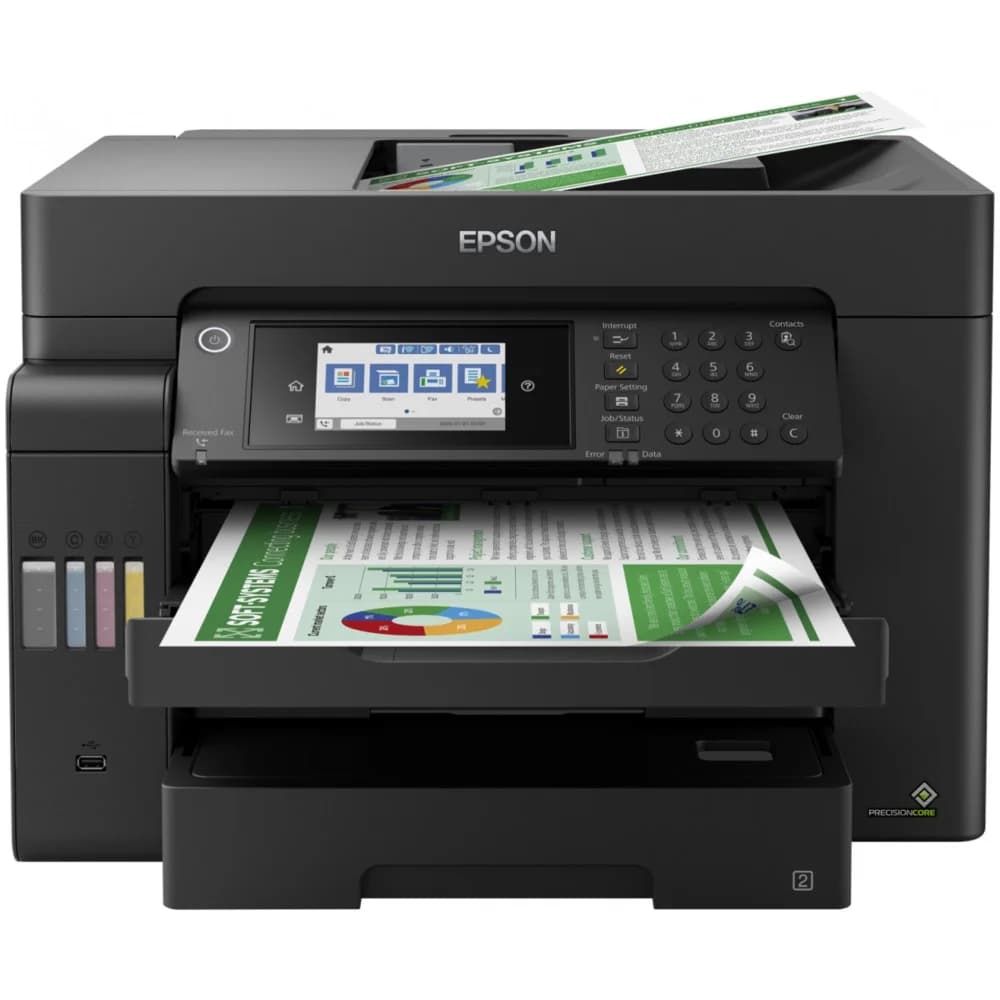 СтрСтруйное цветное МФУ Epson L15150 C11CH72404 А3+, до 32 стр/мин, сканер А3, fax, WIFI, Ethernet, Duplex