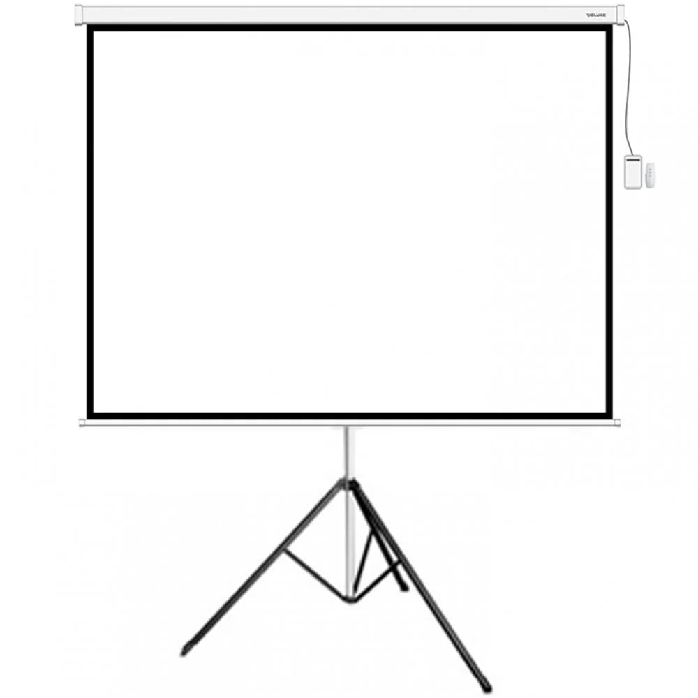 Экран на треноге, Deluxe, DLS-T244x183W, Рабочая поверхность 244х183 см., 4:3, Matt white, Белый