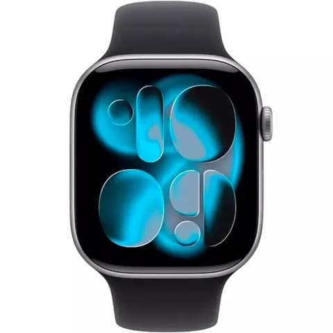 Умные часы Apple Watch Series 11 GPS 46mm Space Gray Al Case Black Sport Band M/L A3333 (MEV44RK/A)