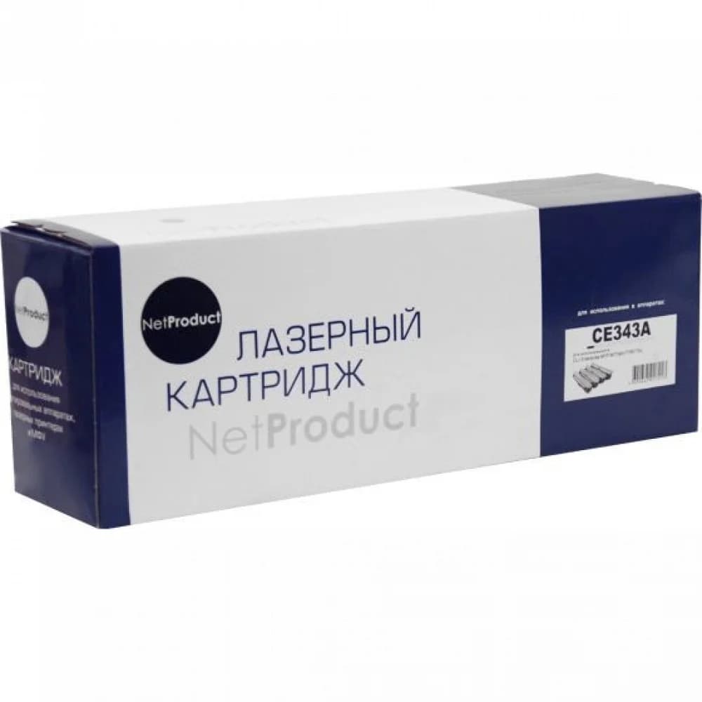 Картридж NetProduct (N-CE343A) для HP CLJ Enterprise MFP M775dn/775f/775z, № 651A, M, 16K