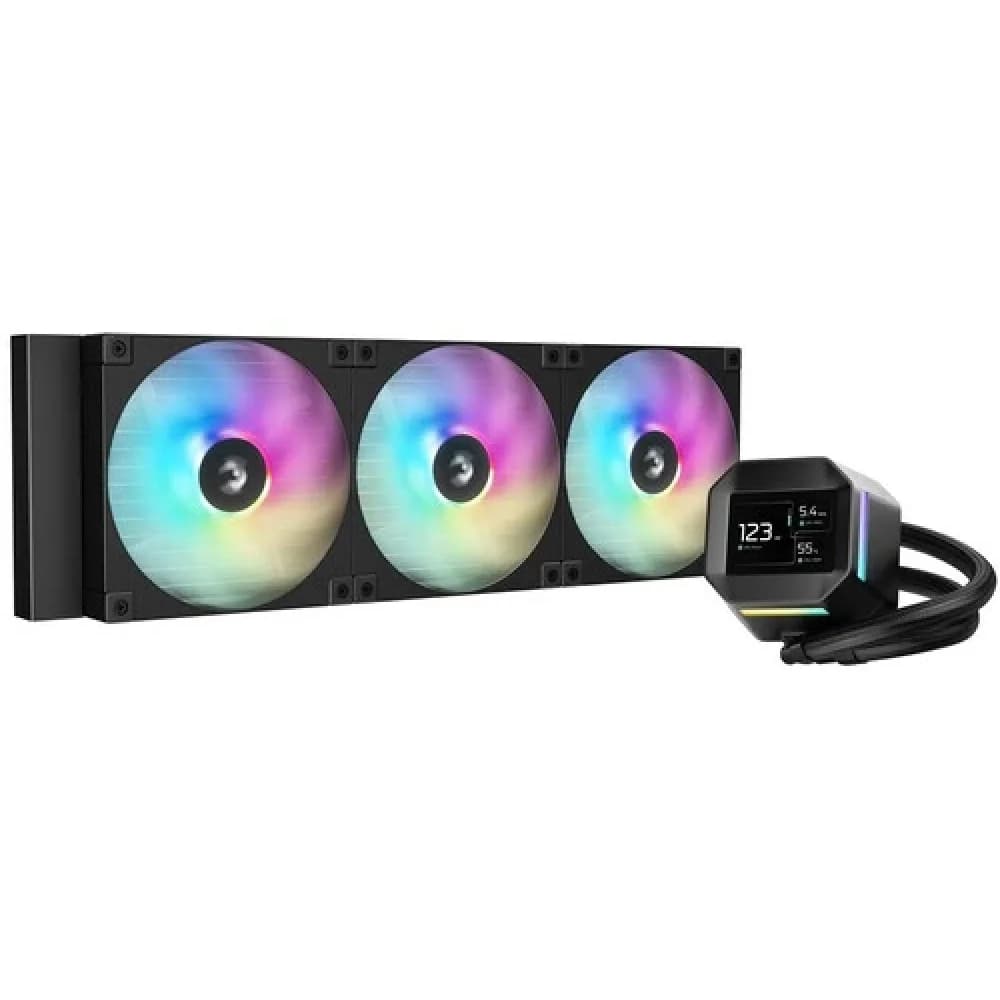 Система водяного охлаждения Deepcool LM420 Soc-AM5/AM4/1200/1700/1851 черный 4-pin 19-36dB Al LCD 1729gr Ret (R-LM420-BKDMMC-1)