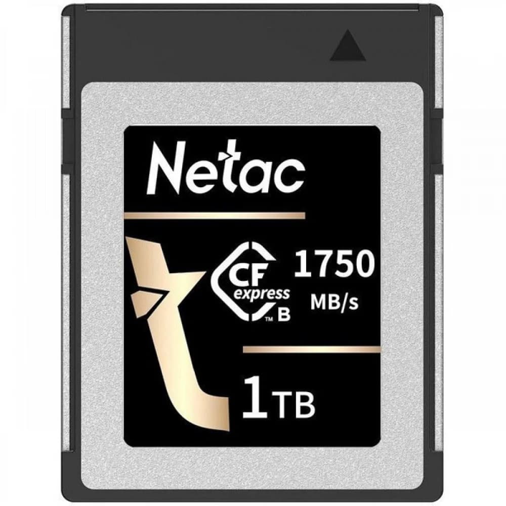 Флеш карта CFexpress 1TB Netac CF2000 <NT02CF2000-001T-S> PCIe Gen 3x2 Type B cards , up to 1750MB/1650MB/