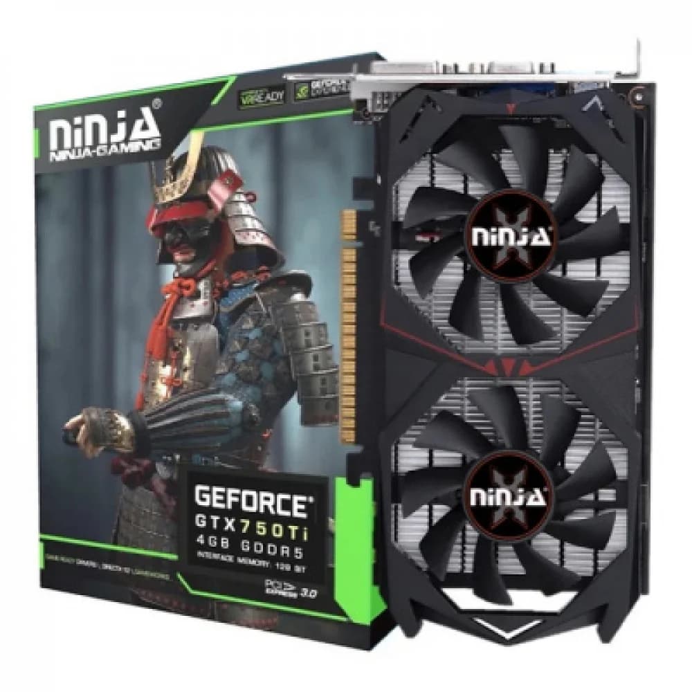 Видеокарта Ninja (Sinotex) GTX750Ti 4GB GDDR5 128bit VGA DVI HDMI 1FAN RTL