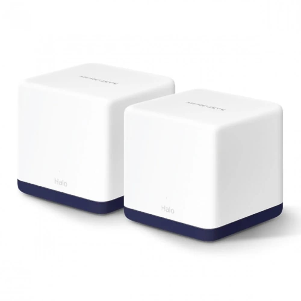 MERCUSYS AC1900 Домашняя Mesh Wi-Fi система, до 600 Мбит/с на 2,4 ГГц + до 1300 Мбит/с на 5 ГГц, 3 встроенные антенны, по 3 гигабитных порта на каждом устройстве (автоопределение WAN/LAN), 2 шт.