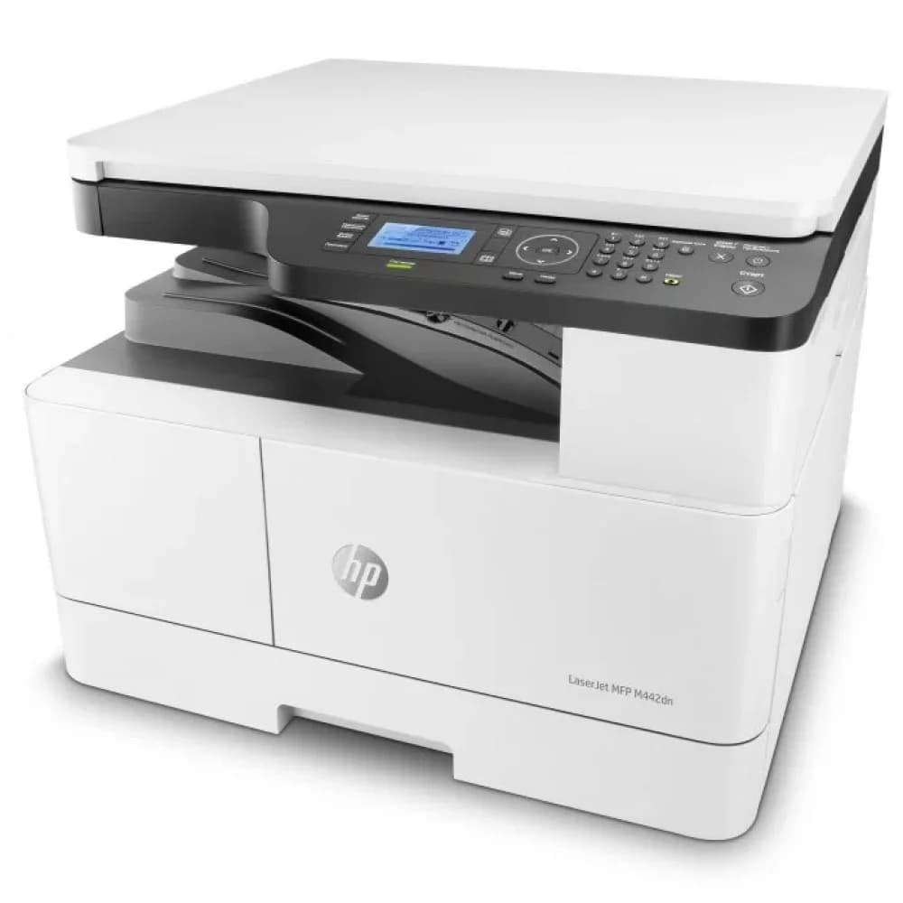 МФУ HP LaserJet M442dn MFP (ч/б., A3, 600 dpi, 24 ppm, 512Mb, 4-line LCD, Duplex, USB-кабель)