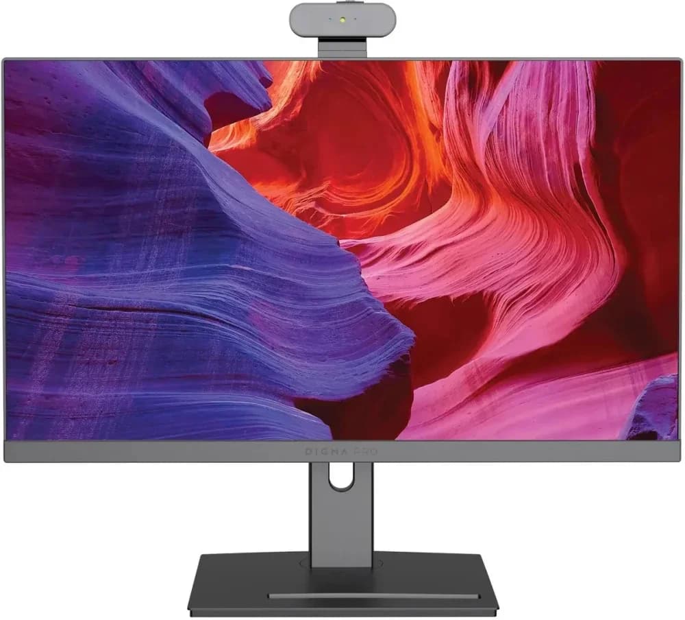 Моноблок Digma Pro Vision 23.8" Full HD i7 1255U (1.7) 16Gb SSD512Gb UHDG CR Windows 11 Pro Eth WiFi BT 90W клавиатура мышь Cam черный 1920x1080