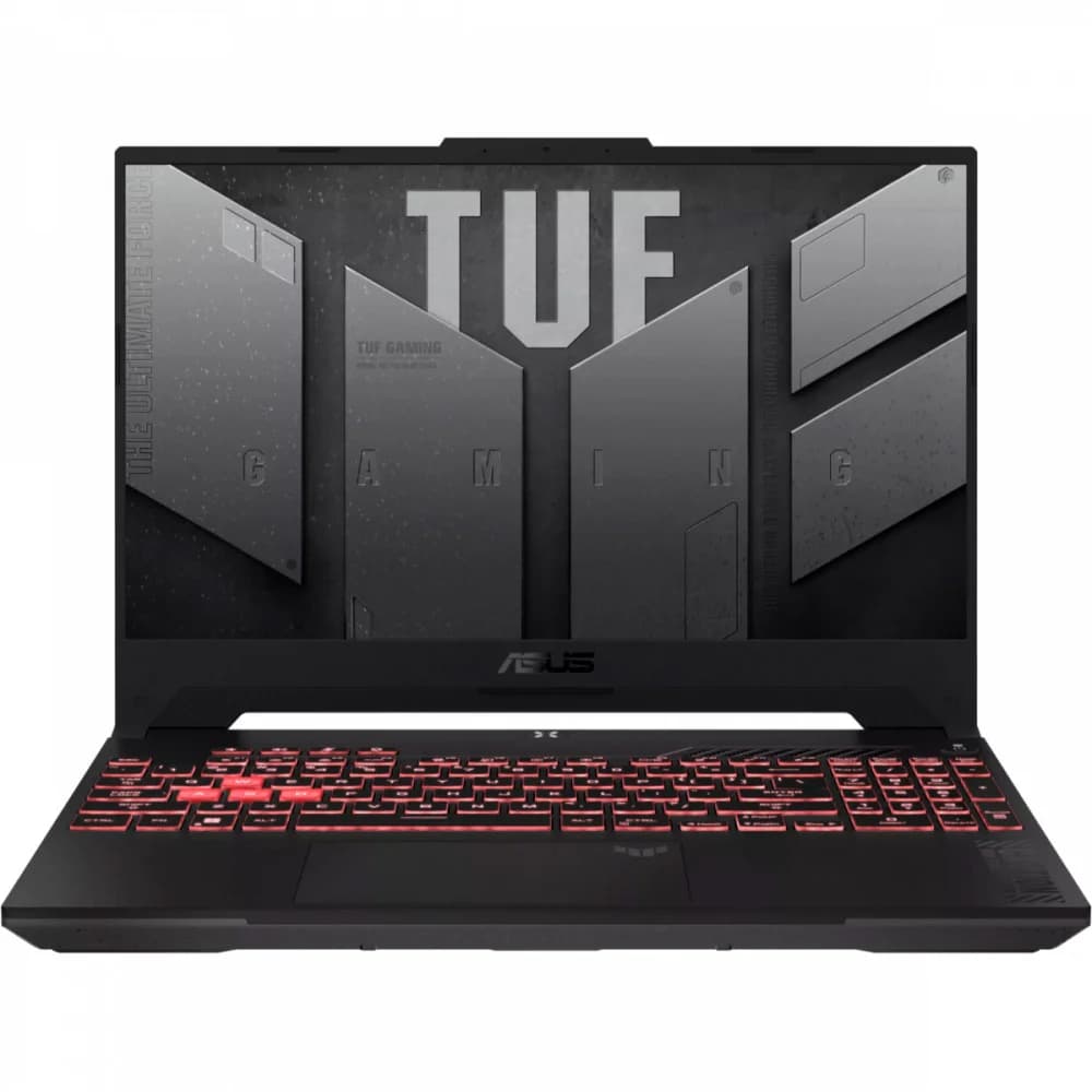 Ноутбук Asus TUF Gaming A17 FA707NUQ-HX040 Ryzen 7 170 16Gb SSD1Tb NVIDIA GeForce RTX4050 6Gb 17.3" IPS FHD (1920x1080) без ОС grey WiFi BT Cam (90NR0QH5-M00240)