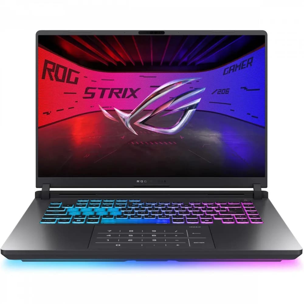 Ноутбук Asus/ROG Strix G16/G615JMR-S5324/1г/Core i7/14650HX/2,2 GHz/16 Gb/PCIe NVMe SSD/1000 Gb/No ODD/GeForce/RTX 5060/8 Gb/16 ''/2560x1600/Без опера 90NR0LB1-M00EF0