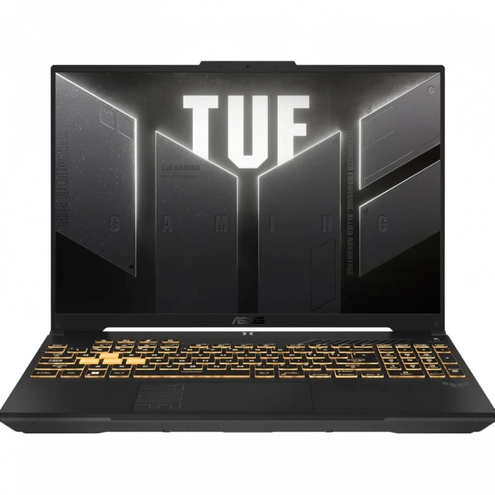 Ноутбук ASUS TUF F16 FX607VU-RL061 16"(1920x1200 (матовый, 144Hz) IPS)/Intel Core 5 210H(2.2Ghz)/16384Mb/512PCISSDGb/noDVD/Ext:nVidia GeForce RTX4050(6144Mb)/Cam/BT/WiFi/56WHr/war 1y/2.2kg/Mecha Gra