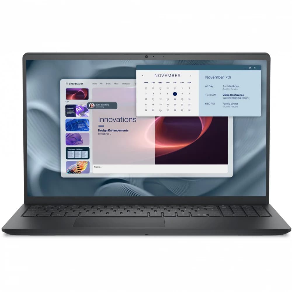 Ноутбук Dell Pro 15 Essential PV15250 (Core 3 100U/8GB/512GB SSD/15.6" FHD/Intel UHD/FgrPr/Ubuntu/WLAN + BT/3 Cell)