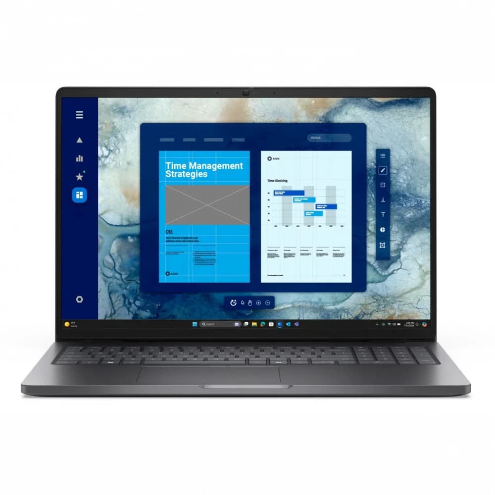 Ноутбук Dell/Pro 16 PC16250/3г/Core Ultra 5/235U/2 GHz/32 Gb/SSD/512 Gb/No ODD/Graphics/integrated/16 ''/1920x1200/Windows 11/Pro/Backlit Kb/Fingerpri