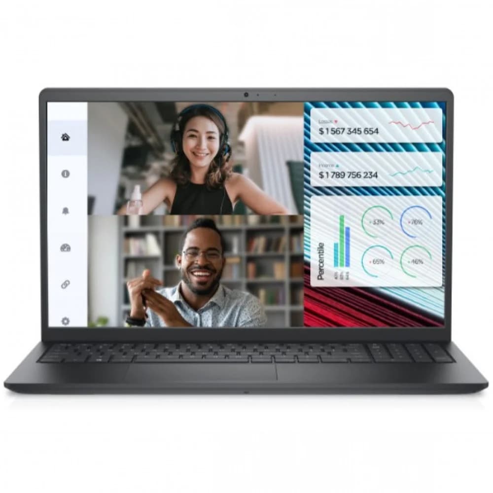 Ноутбук Dell/Vostro 3520/1г/Core i3/1215U/1,2 GHz/8 Gb/512Gb PCIe NVMe SSD/Intel UHD/15,6 '' FHD/Wi-Fi 5/BT5/Win 11 Pro/Черный