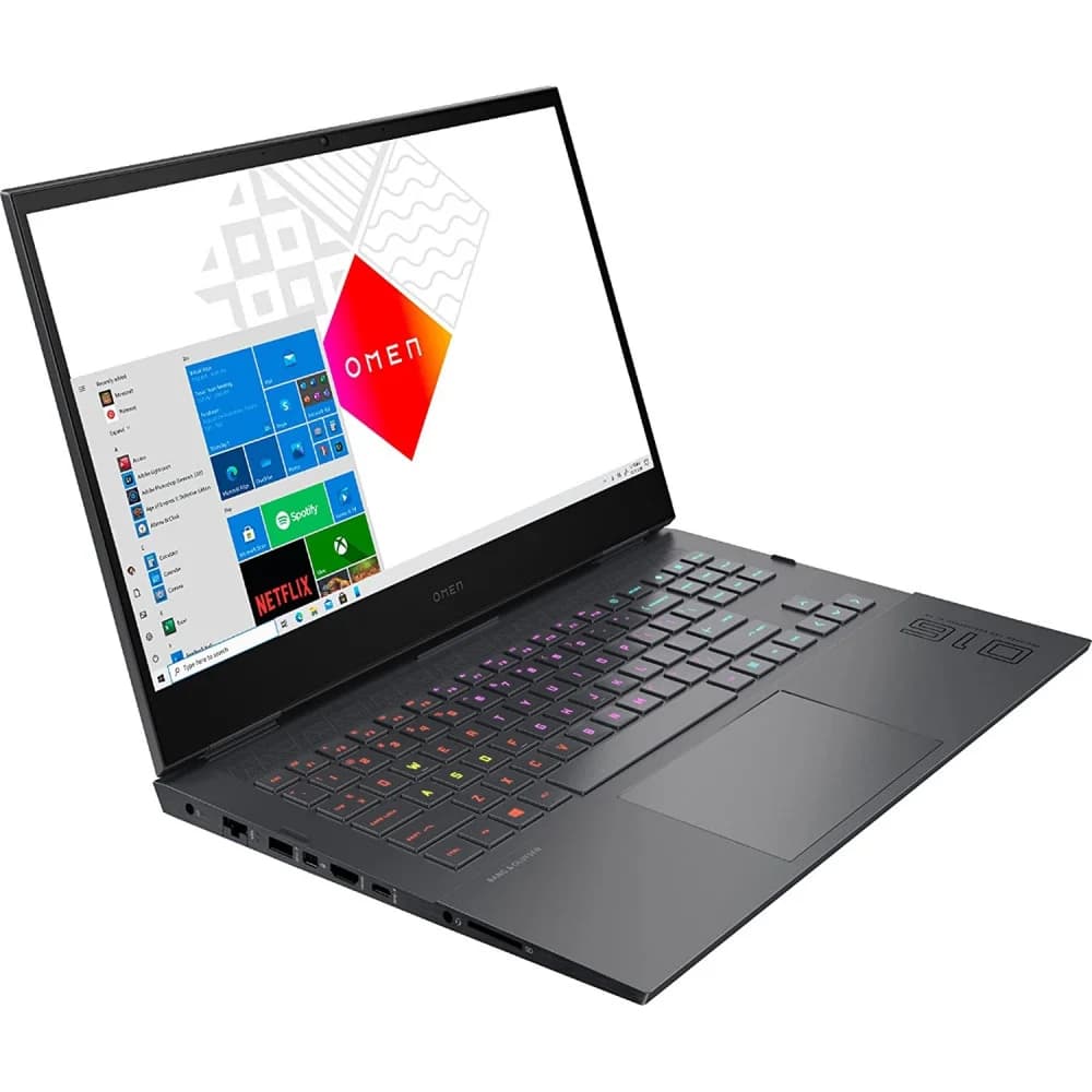 Ноутбук HP Omen 16-c0057ur Ryzen 7 5800H 16Gb SSD512Gb NVIDIA GeForce RTX 3070 8Gb 16.1" IPS FHD (1920x1080) Free DOS 3.0 dk.silver WiFi BT Cam