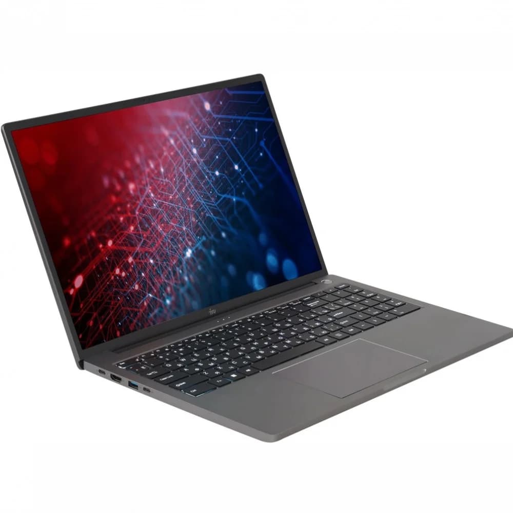Ноутбук IRU Strato 16ALMR Core i7 12650H 16Gb SSD512Gb Intel UHD Graphics 16" IPS FHD (1920x1200) Windows 11 Pro grey WiFi BT Cam 5400mAh (2142319)