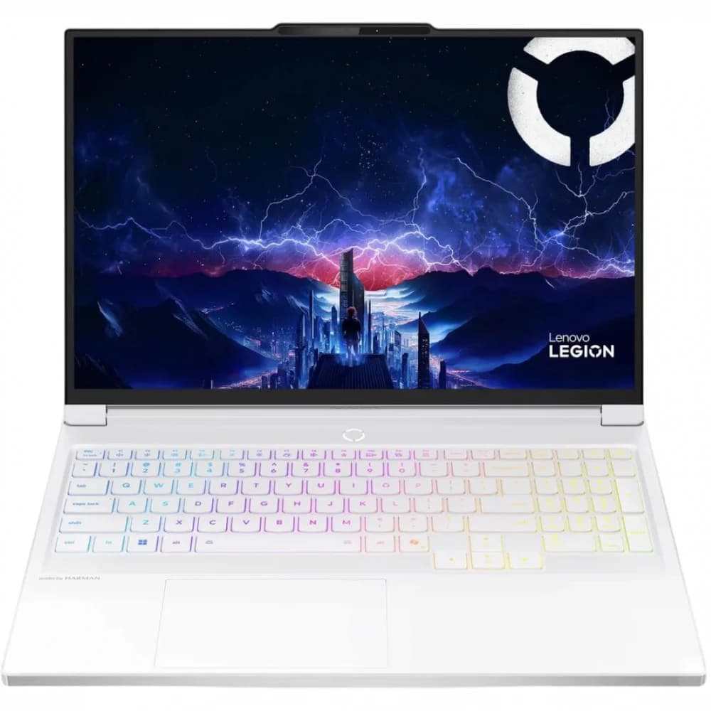 Ноутбук Lenovo Legion 7 16IAX10 Core Ultra 9 275HX 32Gb SSD1Tb NVIDIA GeForce RTX 5060 8Gb 16" OLED WQXGA (2560x1600) без ОС white WiFi BT Cam (83KY0051RK)