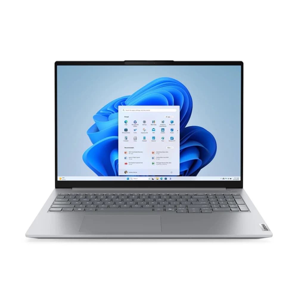 Lenovo ThinkBook 16 Gen 9 (16" Intel), Intel® Core™ 5 210H (E-cores up to 3.60GHz, 12MB), 16" WUXGA Non-Touch, 16.0GB, 1x512GB SSD M.2 2242 PCIe Gen4 QLC, Intel® Graphics, BT 5.4,Wi-Fi 7 2x2 BE, 100