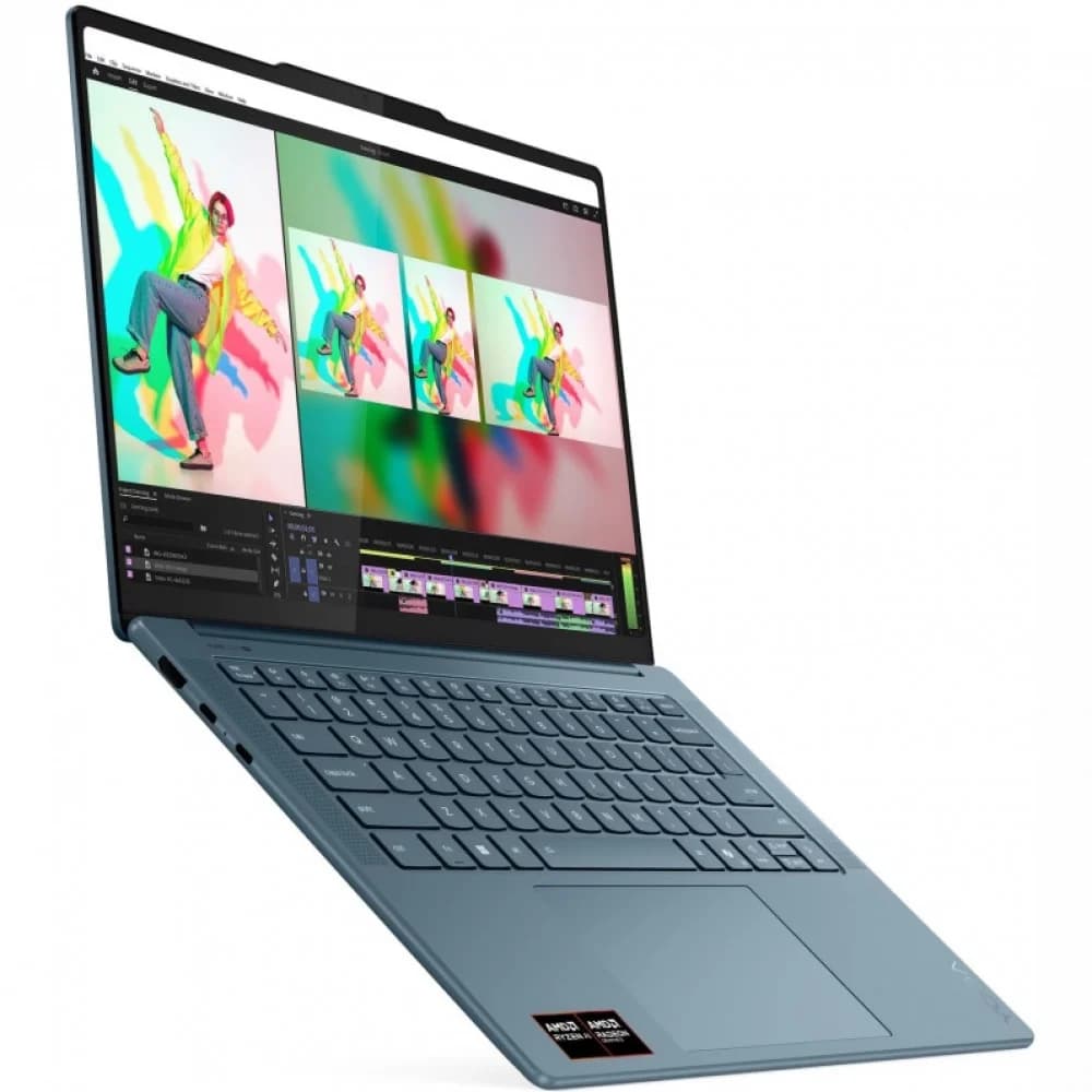 Yoga Pro 7 14ASP10, 14.5" (2944x1840) OLED 1000n, Ryzen AI 9 365(2.0GHz), 32GB, 1TB SSD, AMD Radeon 880M, 84Wh, DOS, Tidal Teal