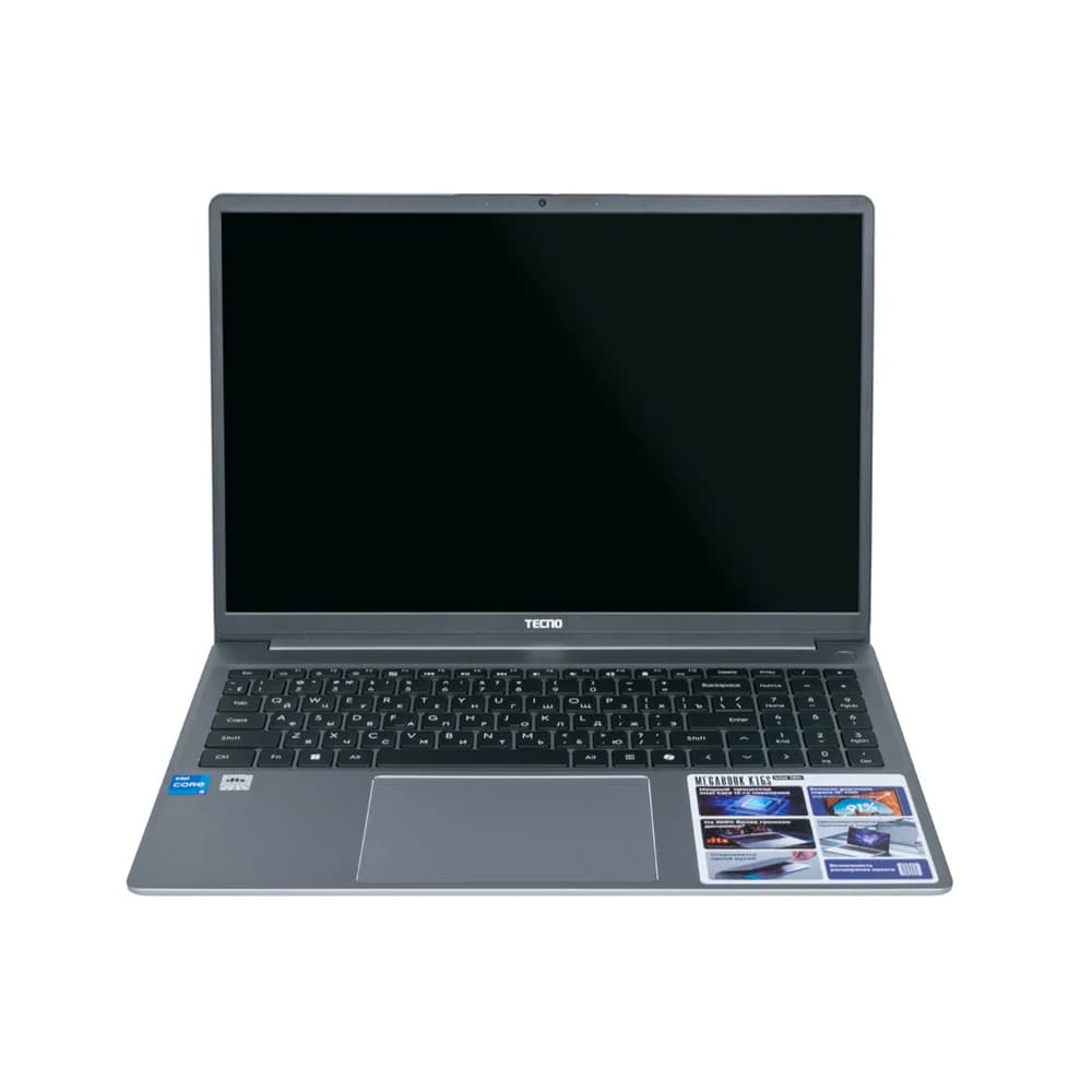 Ноутбук, Tecno, MEGABOOK K16SAA, , 16", FHD, 1920x1200, IPS, i5-13420H, 16GB DDR4, 512GB SSD i5-13420H, Intel UHD Graphics, Win 11, Серый