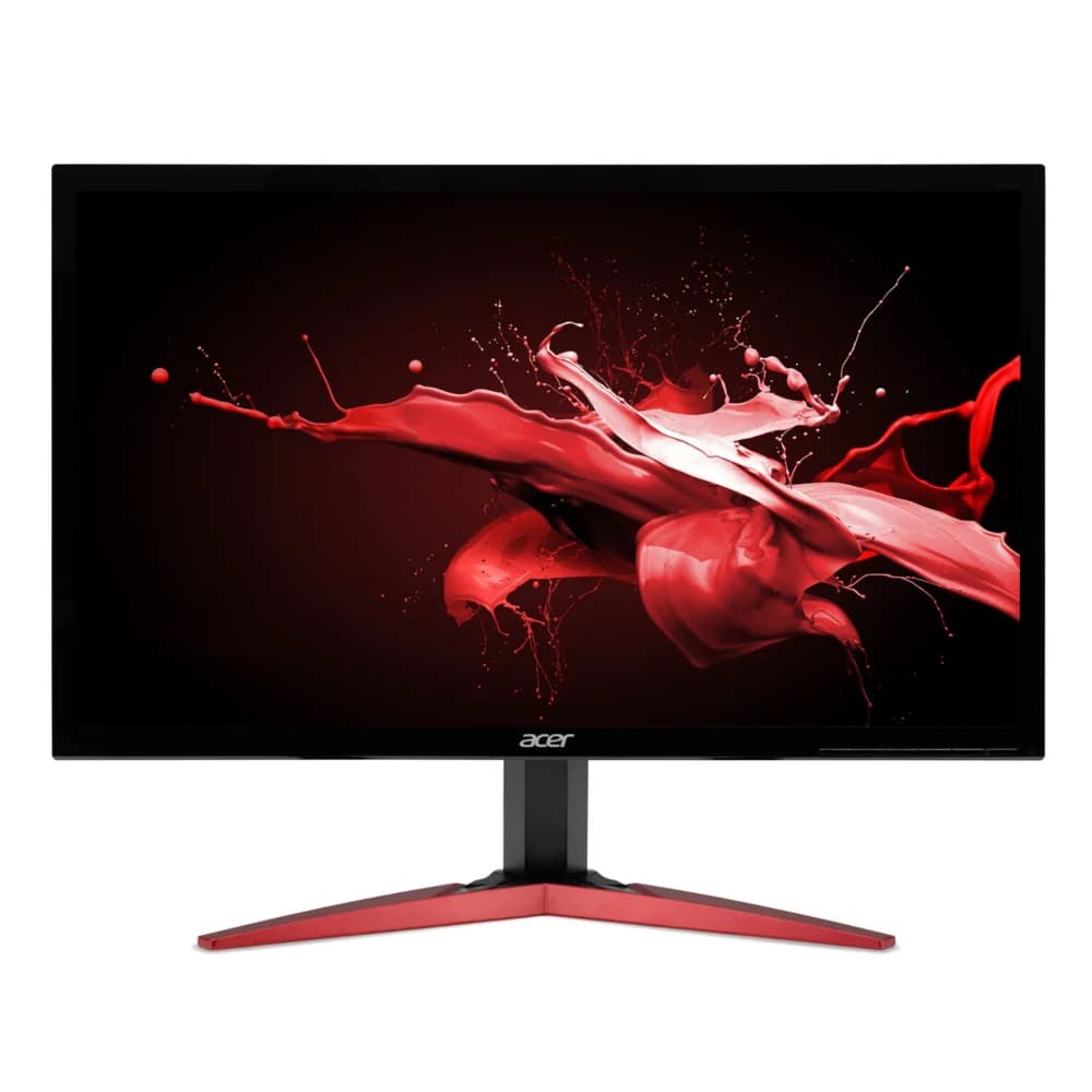 ACER 23,6" KG241QSbiip (16:9)/TN+Film(LED)/1920x1080/144Hz (165Hz Overclock)/1ms (G2G), 0.5ms (min)ms/300nits/1000:1/2xHDMI(2.0)+DP(1.2)/HDMI FreeSync/Black with red stripes on footstand